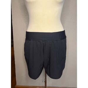 Size 10 Black Lands' End Women's Athletic Sport Shorts for Summer Sports Outdoor